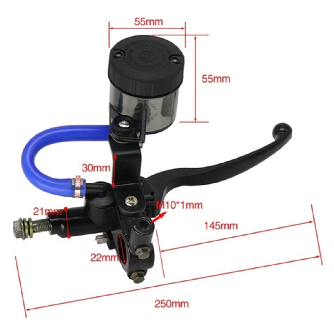 Clutch Y Freno Hidráulico Kit Universal  Negro 6