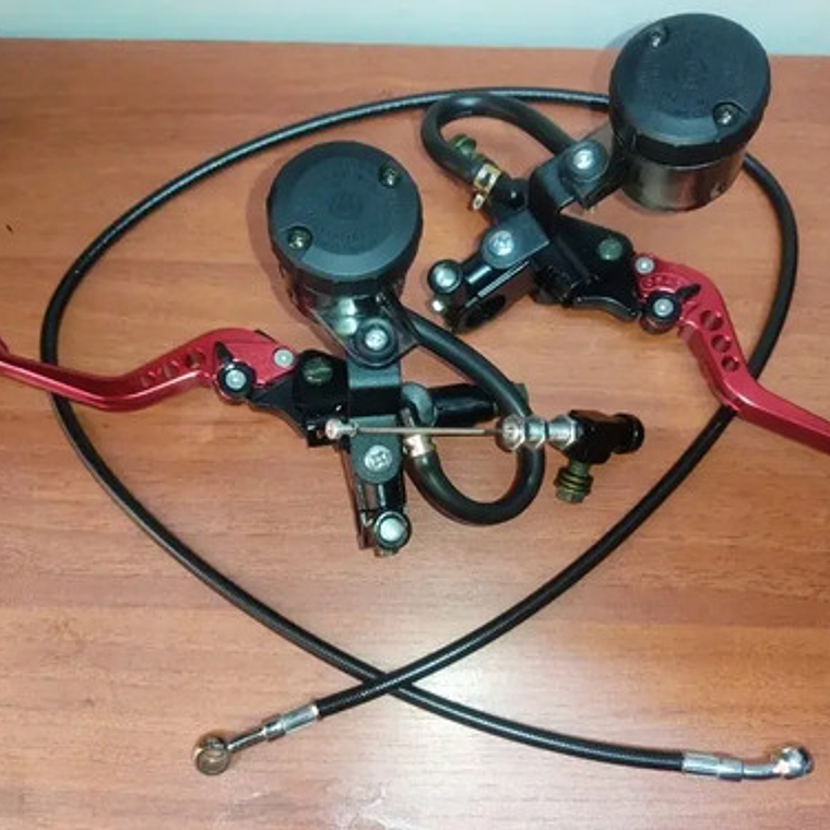 Clutch Y Freno Hidráulico Kit Universal Varios Colores 7