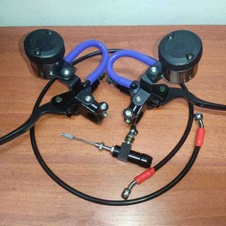 Clutch Y Freno Hidráulico Kit Universal Varios Colores 8
