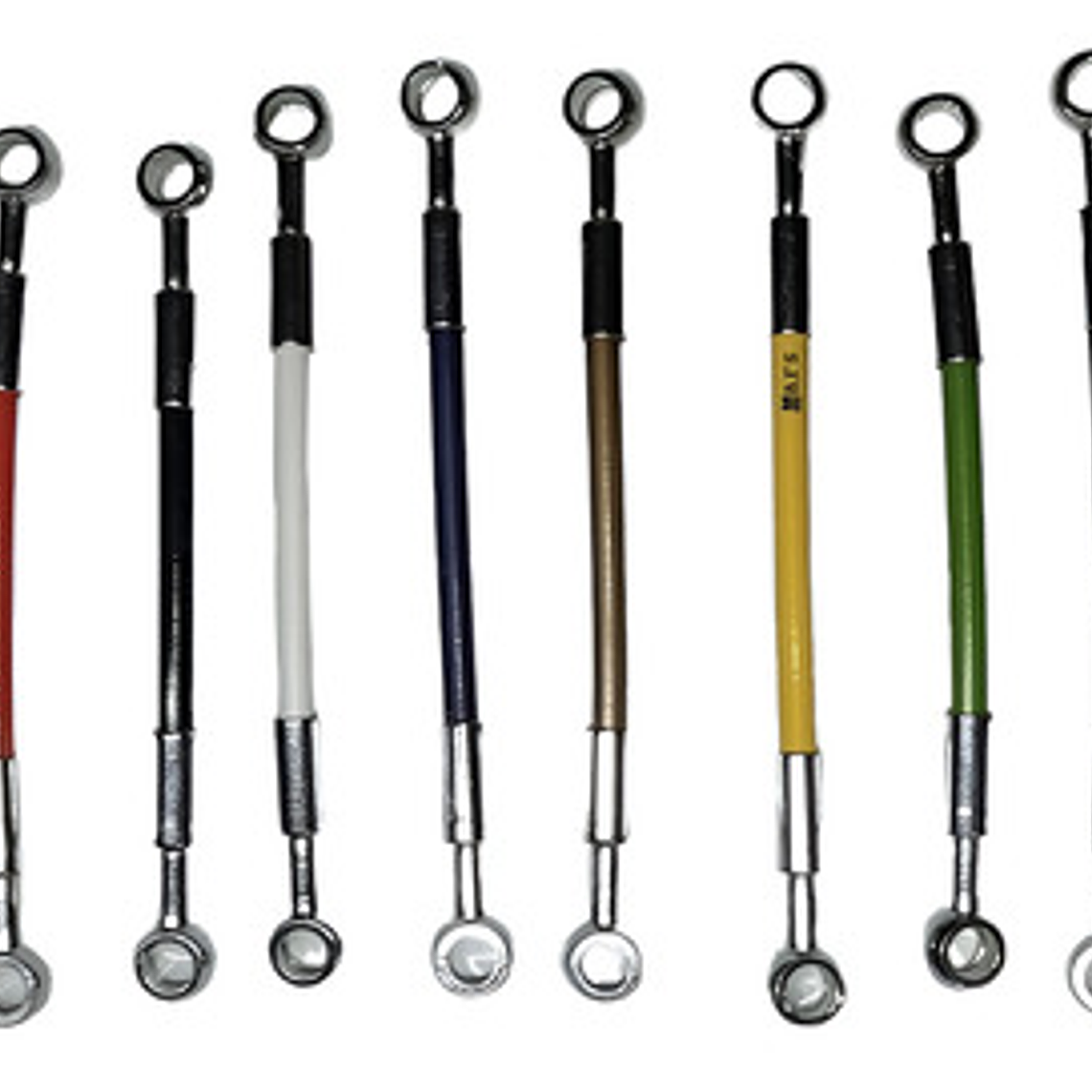 Líneas De Freno Delantero Trasero Y Clutch Ns 200 Negro  1