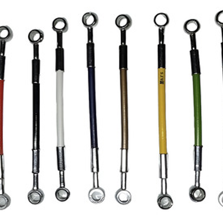 Líneas De Freno Delantero Trasero Y Clutch Ns 200 Negro  1