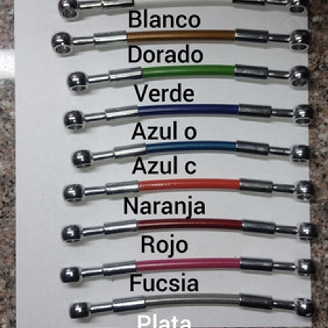 Mangueras De Freno Nylon Trenzado De 10 Cms Hasta 40 Cms 4