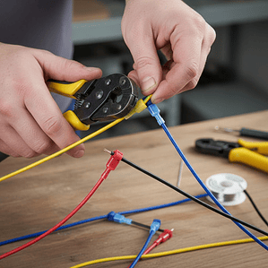 25 Par Terminales De Conectores De Cable Electricos Crimpado