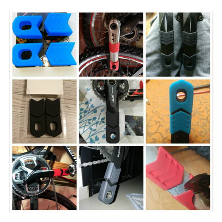 Protector Biela Bicicleta Mtb Ruta Silicona 4 Uds 5