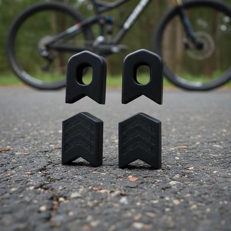 Protector Biela Bicicleta Mtb Ruta Silicona 4 Uds 10