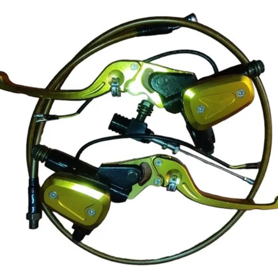 Clutch Y Freno Hidráulico Kit Universal Negro 2.0 De Lujo 13