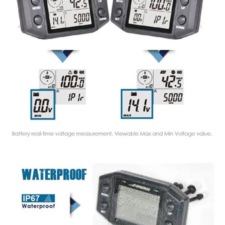 Velocímetro Multipropósito Gps Carro Moto Camión Barco Bici  8