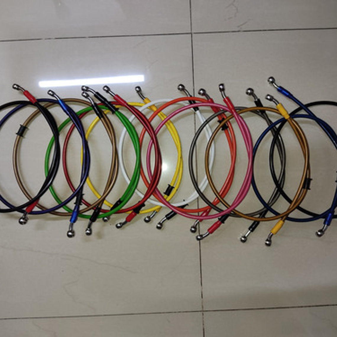 Mangueras De Freno Rs 200 Trenzada Nylon  4