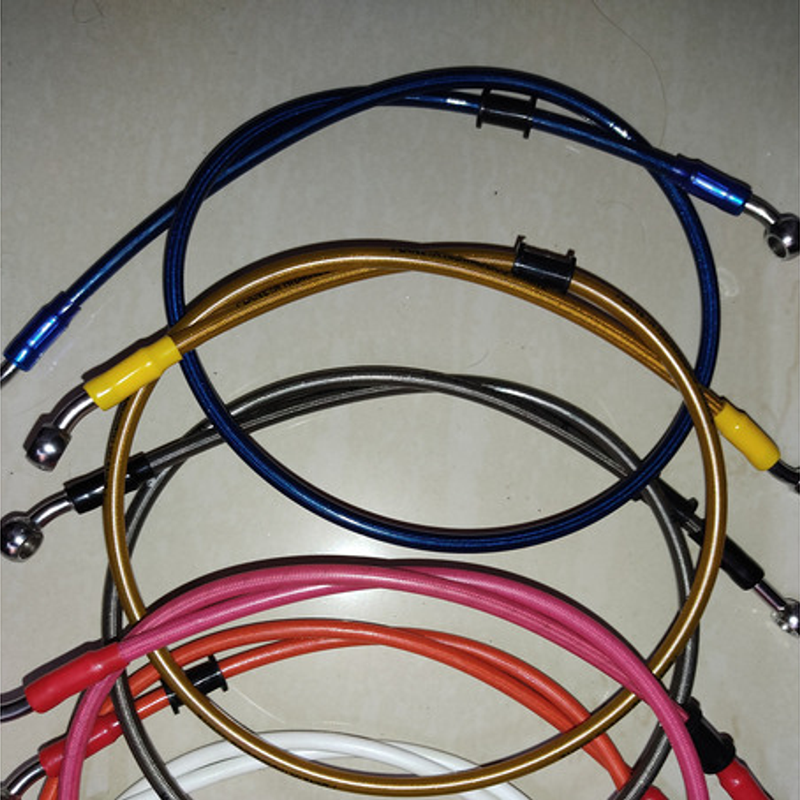 Mangueras De Freno Rs 200 Trenzada Nylon  8