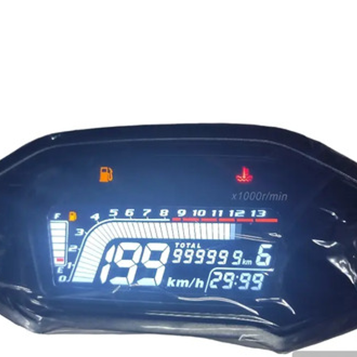 Velocímetro Digital Universal + Sensor De Gasolina Tt Ds 200 3