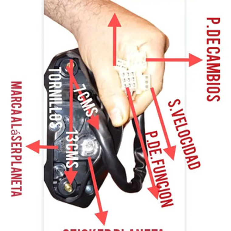 Velocímetro Digital Universal + Sensor De Gasolina Tt Ds 200 4