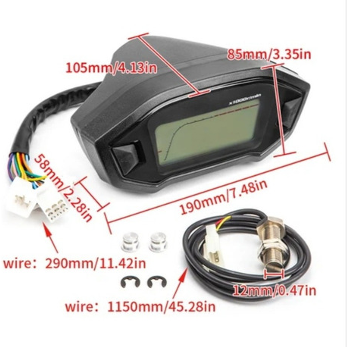 Velocímetro Digital Sport Para Moto Y Cuatrimoto 2