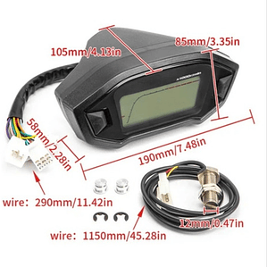 Velocímetro Digital Sport Para Moto Y Cuatrimoto