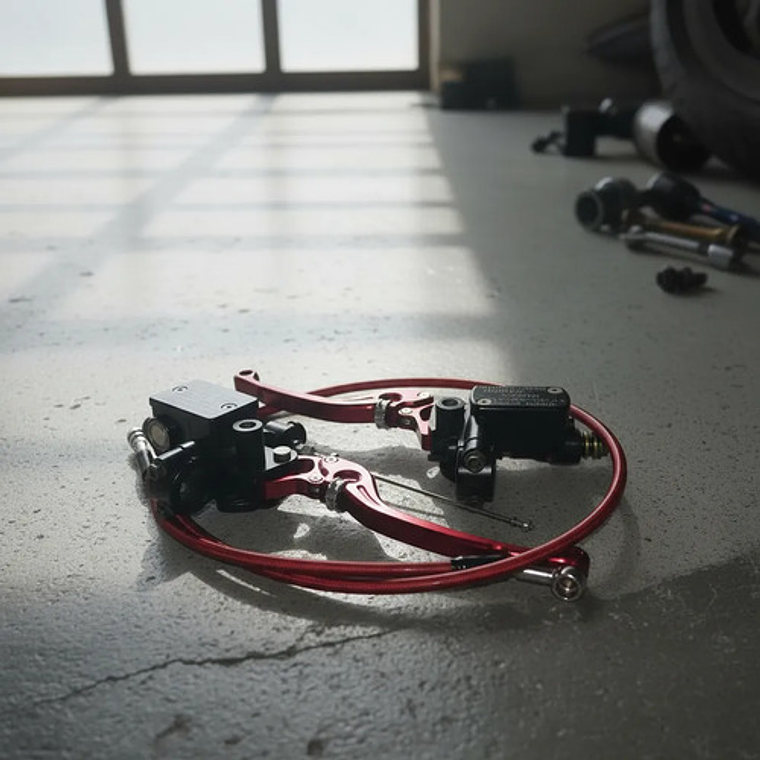 Clutch Hidráulico Universal Stunt Baja Cilindrada Rojo 7