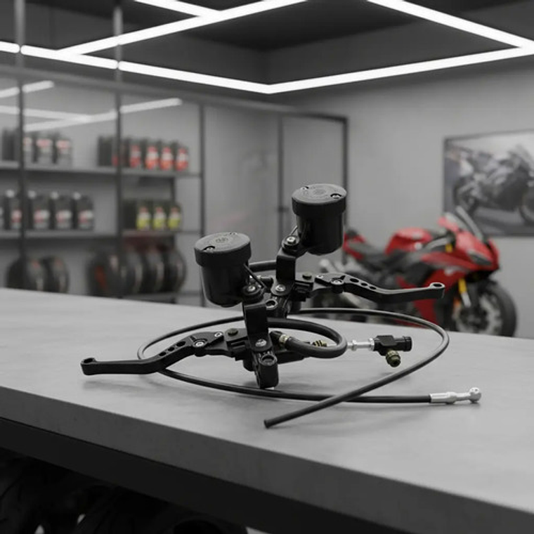 Kit Hidráulico Universal Clutch Embrague Motocicleta Negro 1