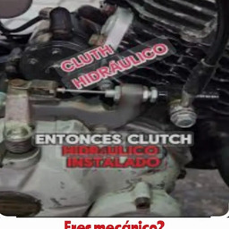 Kit Hidráulico Universal Clutch Embrague Motocicleta Negro 5
