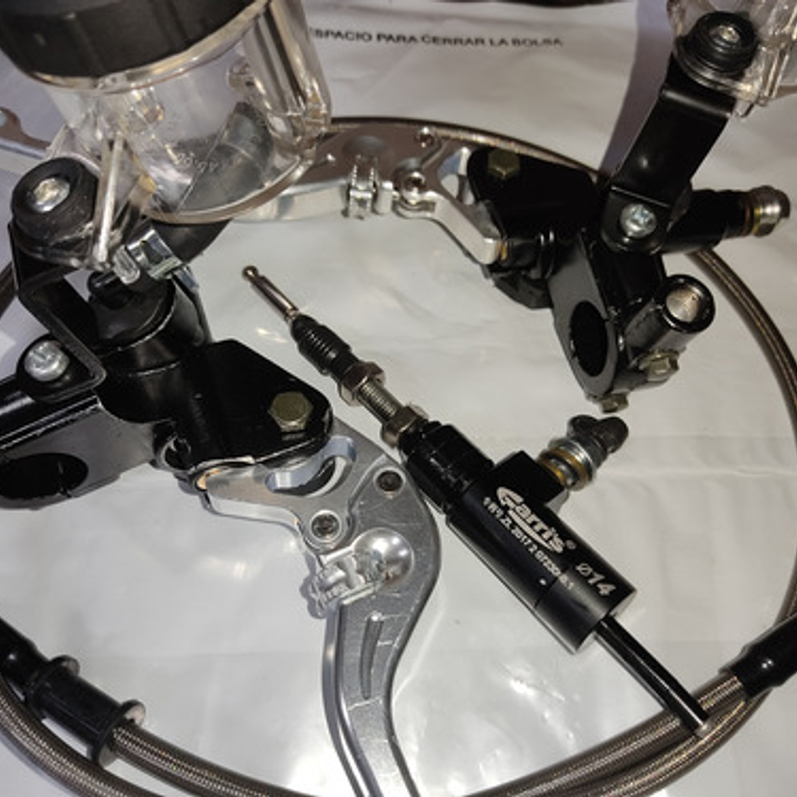 Kit Hidráulico Universal Clutch Embrague Motocicleta Negro 14
