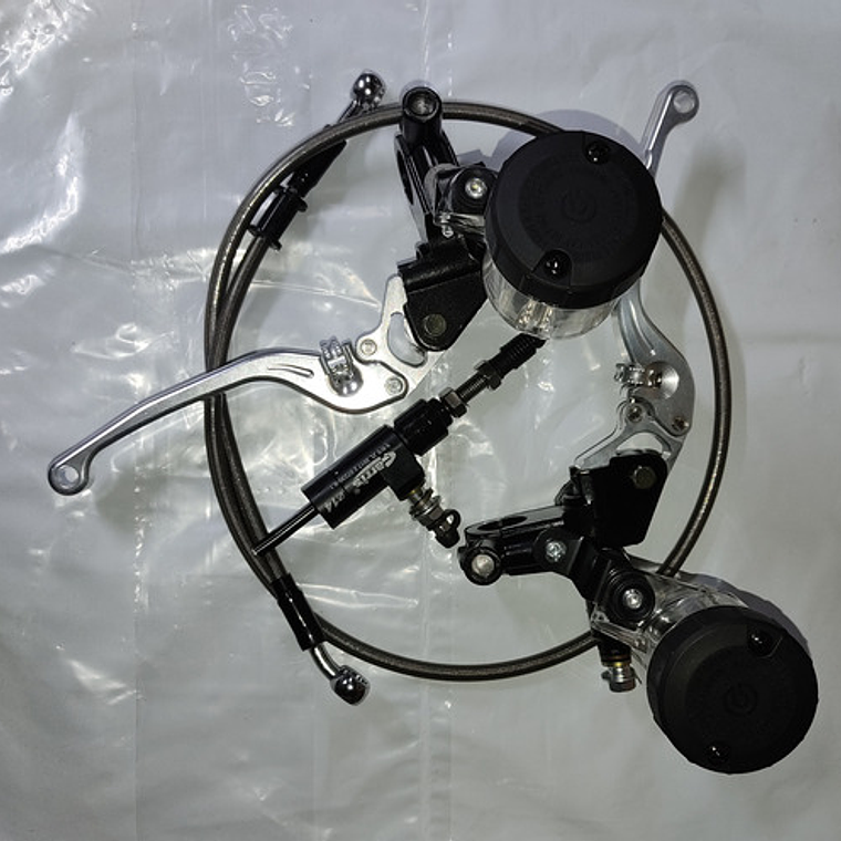 Kit Hidráulico Universal Clutch Embrague Motocicleta Negro 15