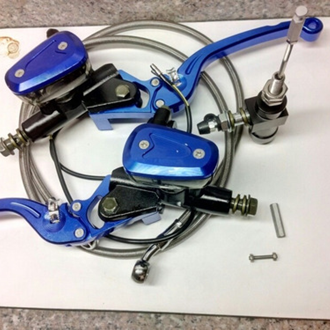 Clutch Y Freno Hidráulico Kit Universal Azul 3