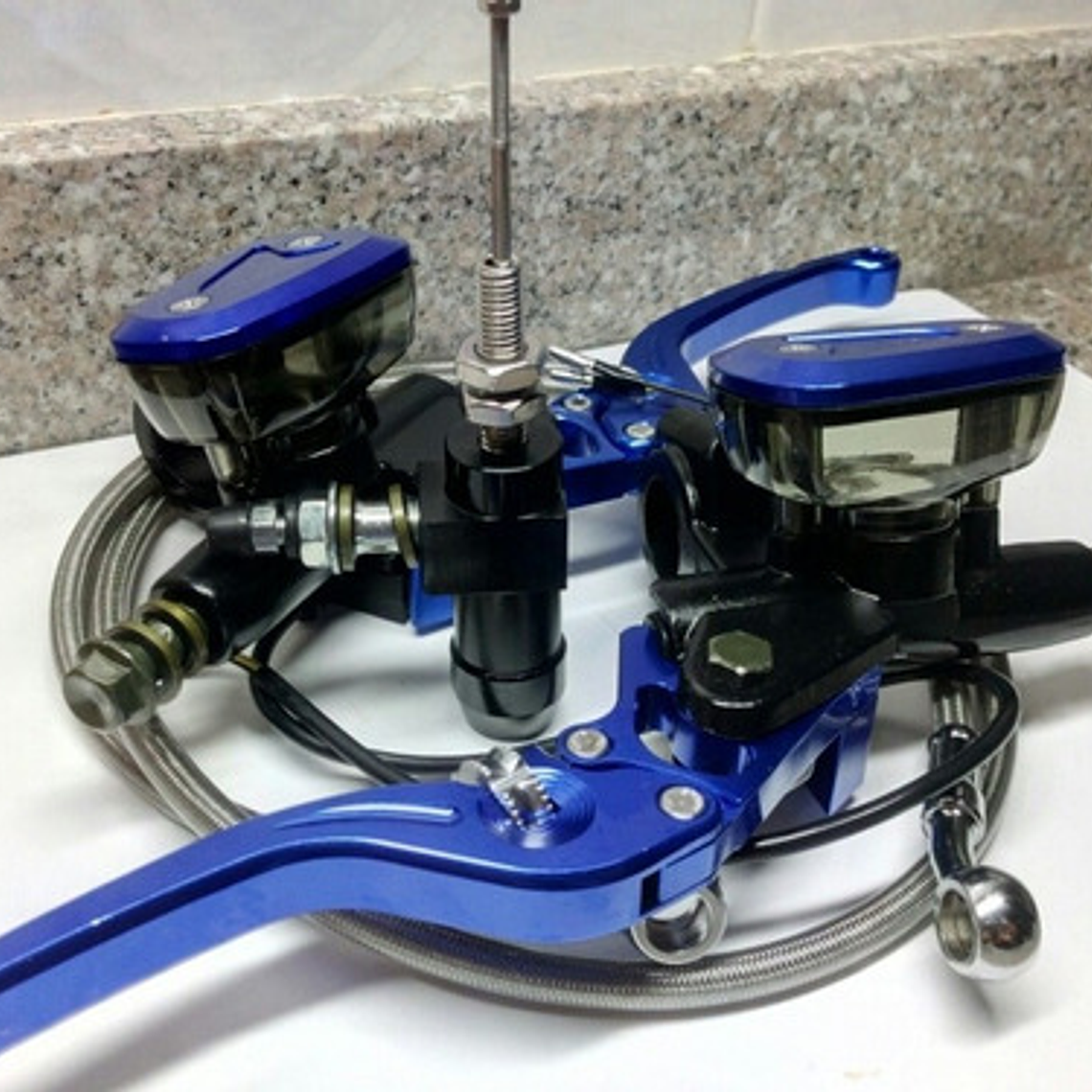 Clutch Y Freno Hidráulico Kit Universal Azul 5