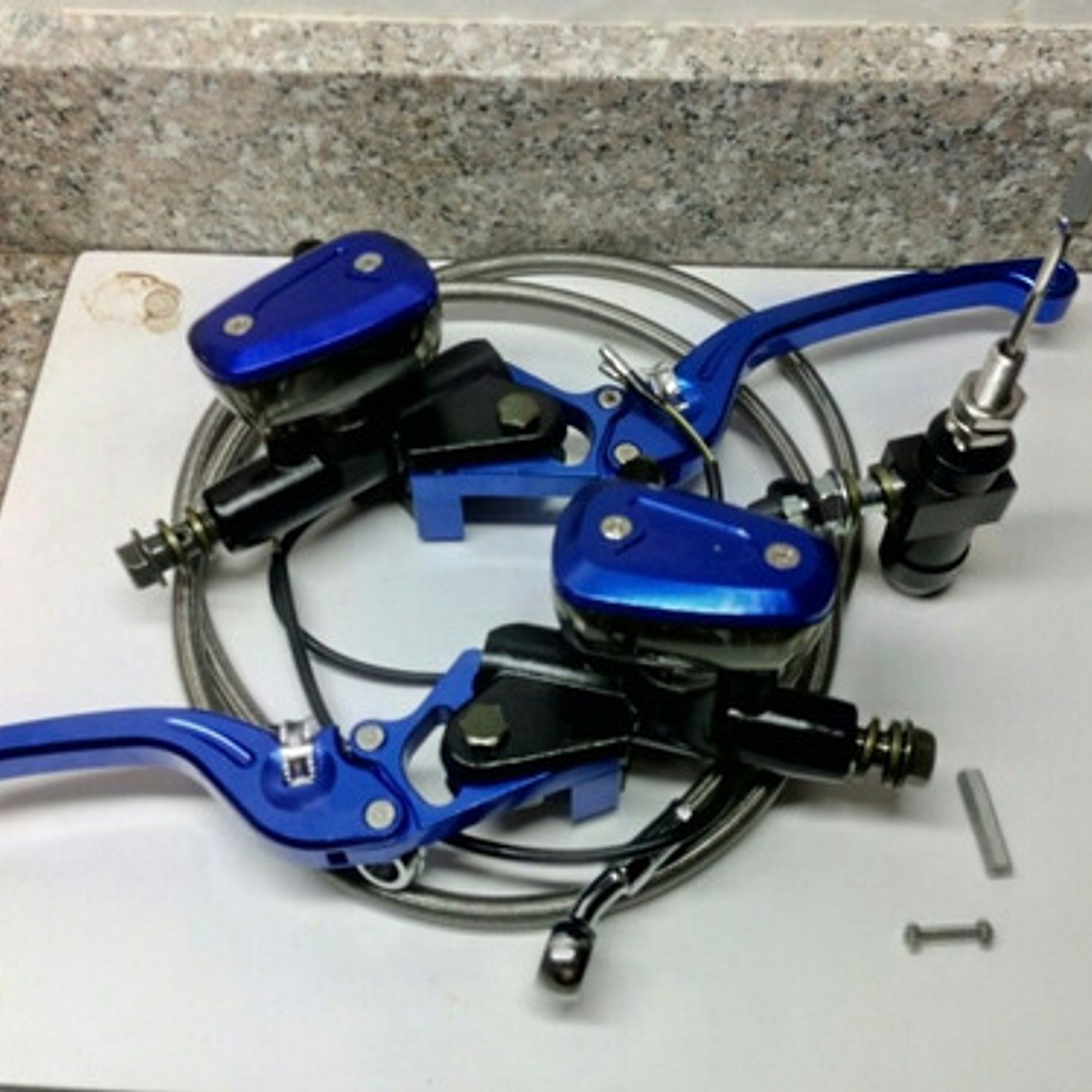 Clutch Y Freno Hidráulico Kit Universal Azul 6