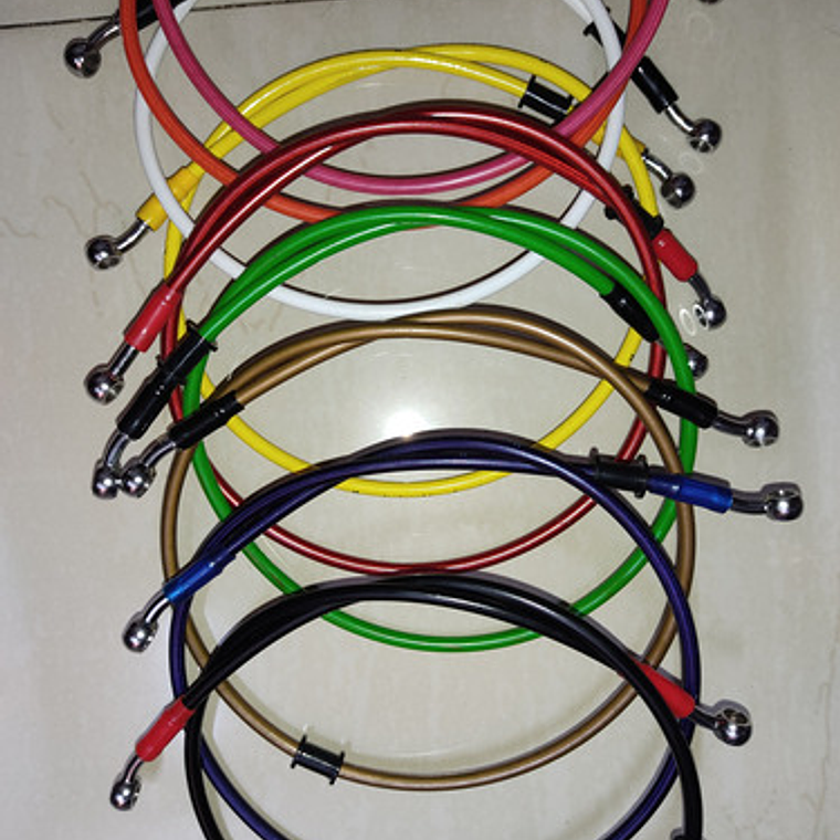 Mangueras Hidráulicas De 90, 80, 70, 60,50,40 Cm Color Plata 5