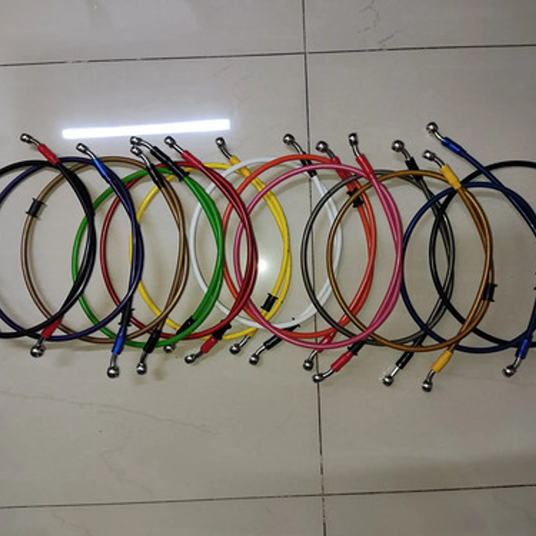 Mangueras Hidráulicas De 90, 80, 70, 60,50,40 Cm Color Plata 6