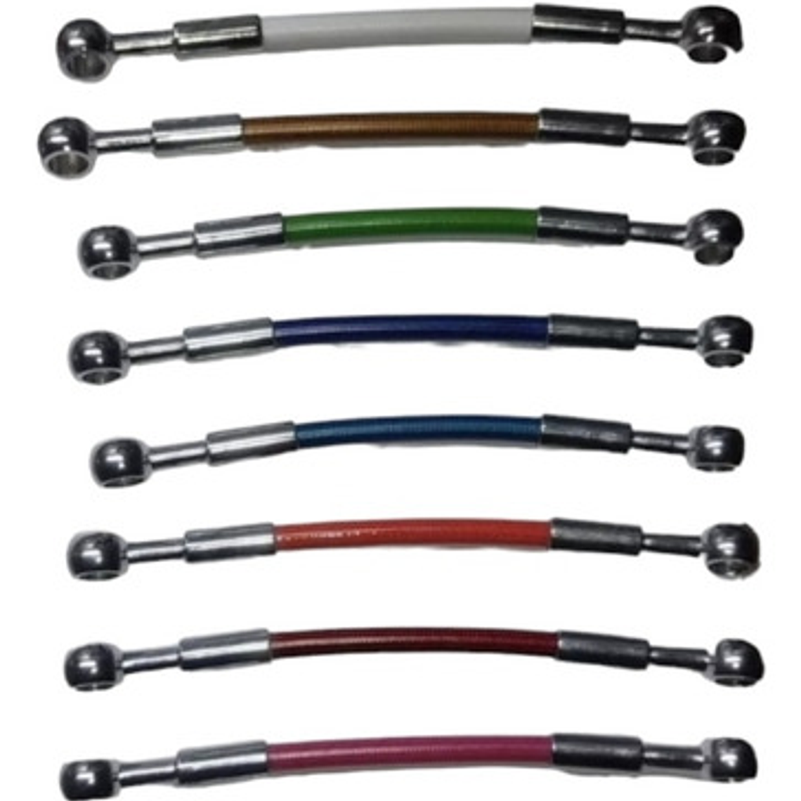 Mangueras Hidráulicas De 90, 80, 70, 60,50,40 Cm Color Plata 9