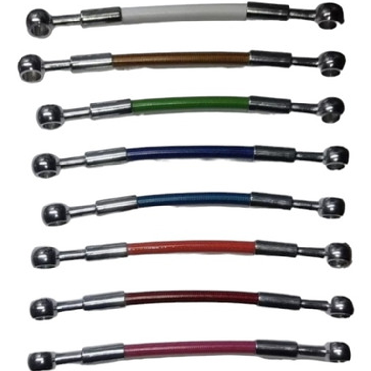 Mangueras Hidráulicas De 90, 80, 70, 60,50,40 Cm Color Plata 12