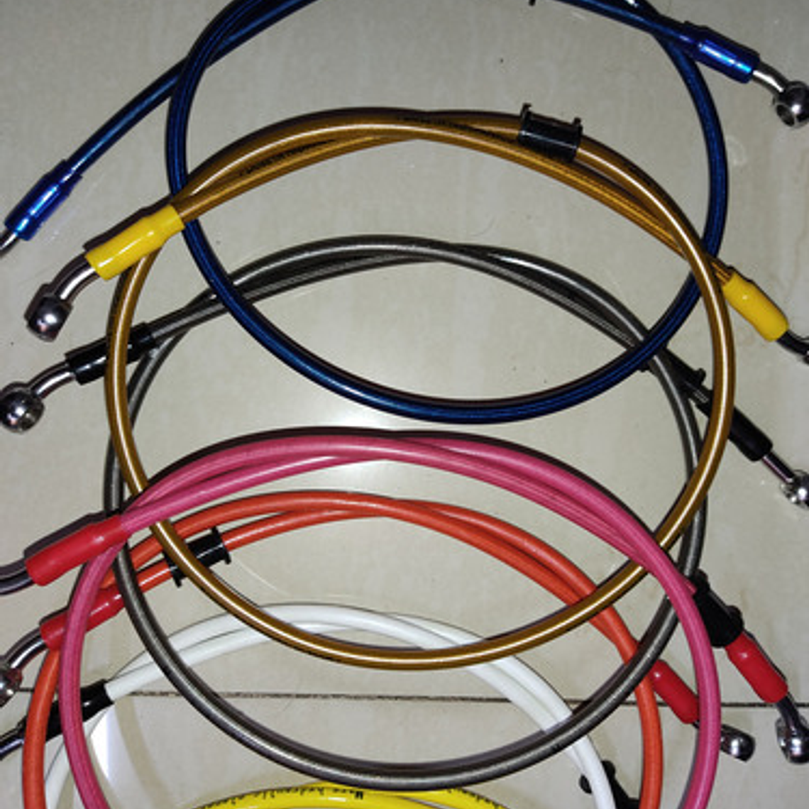 Mangueras Hidráulicas De 90, 80, 70, 60,50,40 Cm Color Plata 17