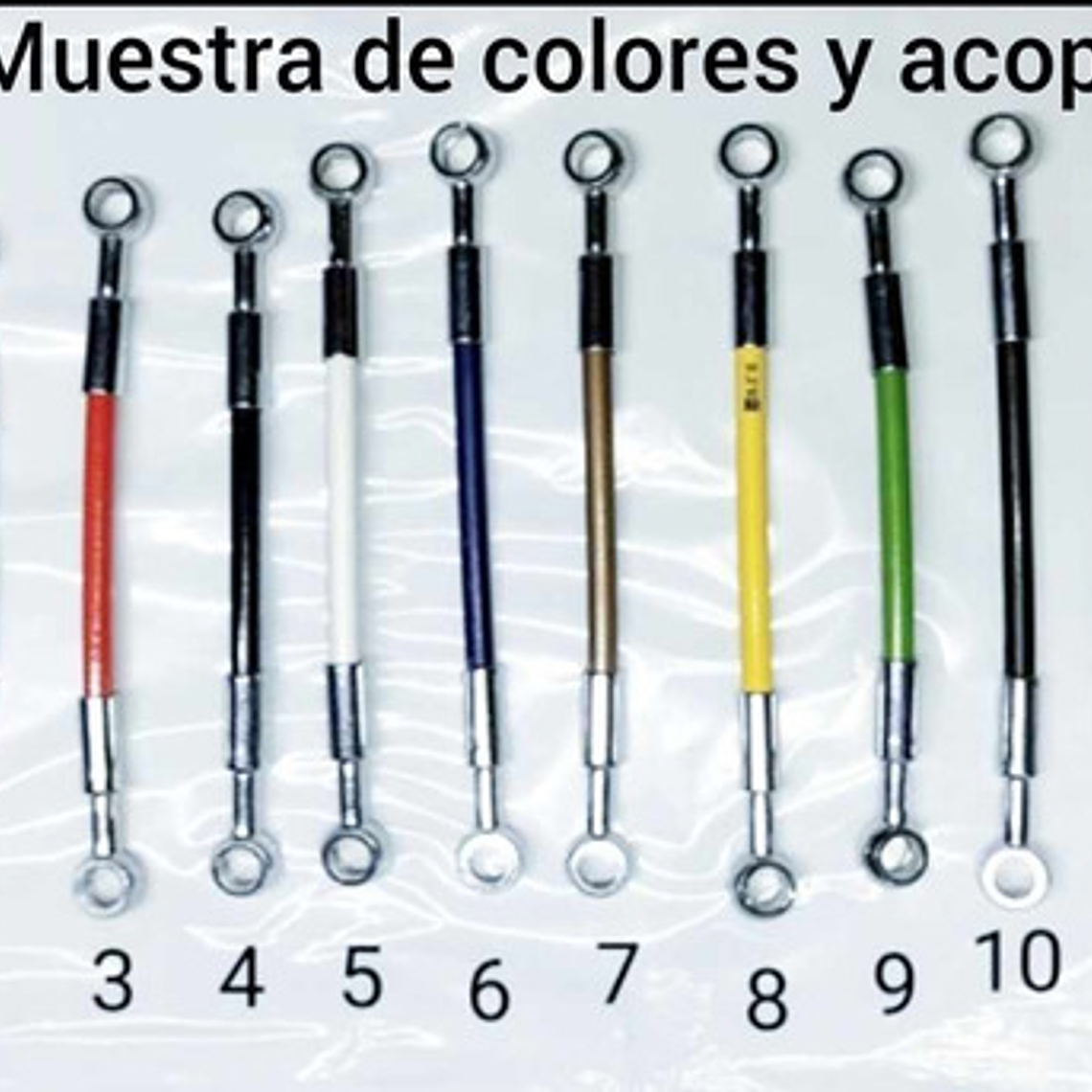 Mangueras Hidráulicas De 90, 80, 70, 60,50,40 Cm Color Plata 23