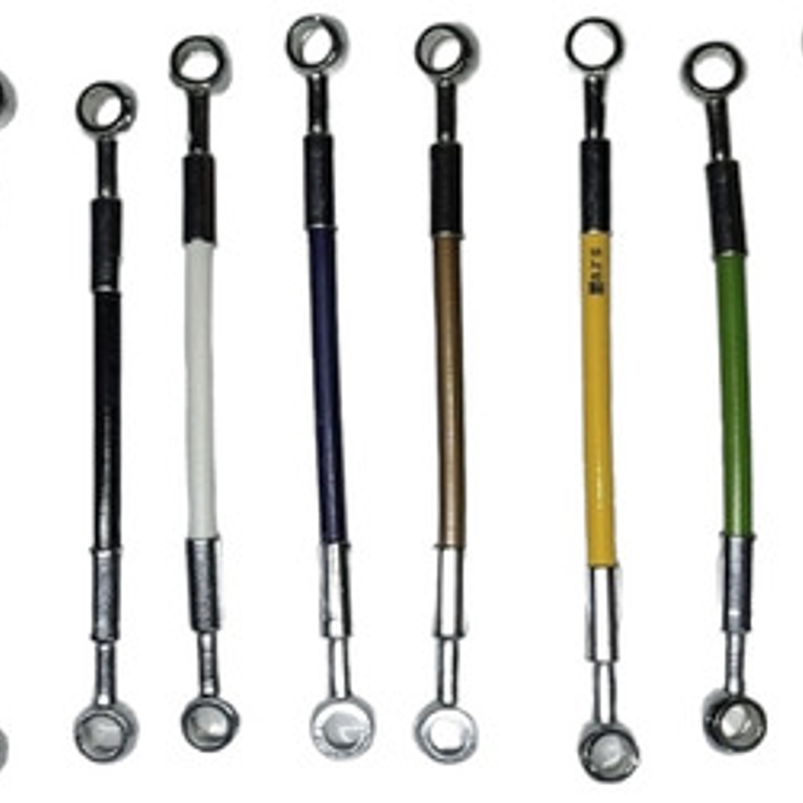 Mangueras Hidráulicas De 90, 80, 70, 60,50,40 Cm Color Plata 28