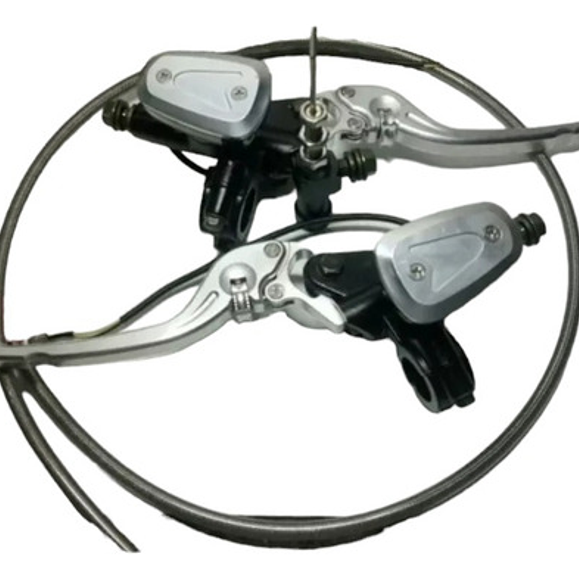 Clutch Y Freno Hidráulico Universal Para Motocicleta Plata 1