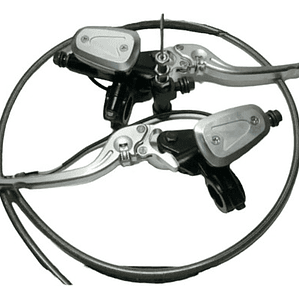 Clutch Y Freno Hidráulico Universal Para Motocicleta Plata