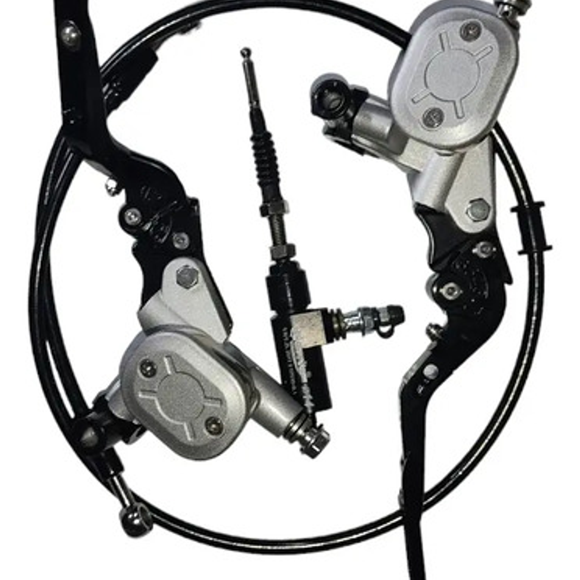 Clutch Y Freno Hidráulico Kit Universal Abatible,regulable 1