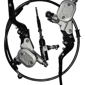 Clutch Y Freno Hidráulico Kit Universal Abatible,regulable