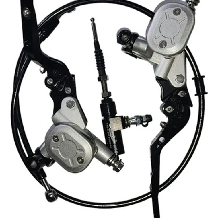 Clutch Y Freno Hidráulico Kit Universal Abatible,regulable 1