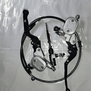 Clutch Y Freno Hidráulico Kit Universal Abatible,regulable