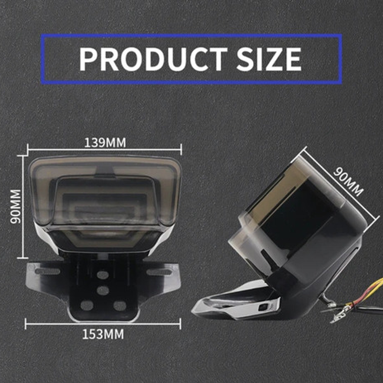 Stop Trasero Nkd 125 Led Luces Integradas  6