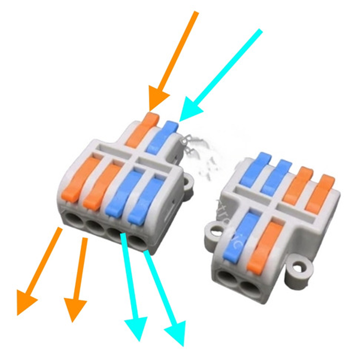 Terminales De Cable De Uso Repetido 2- 4p  0,08-4.2 Mm2 4