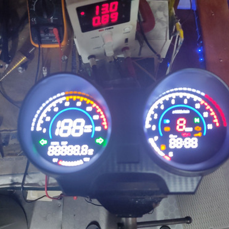 Velocímetro Digital Phm 1977 Negro 80mm Urbano 9