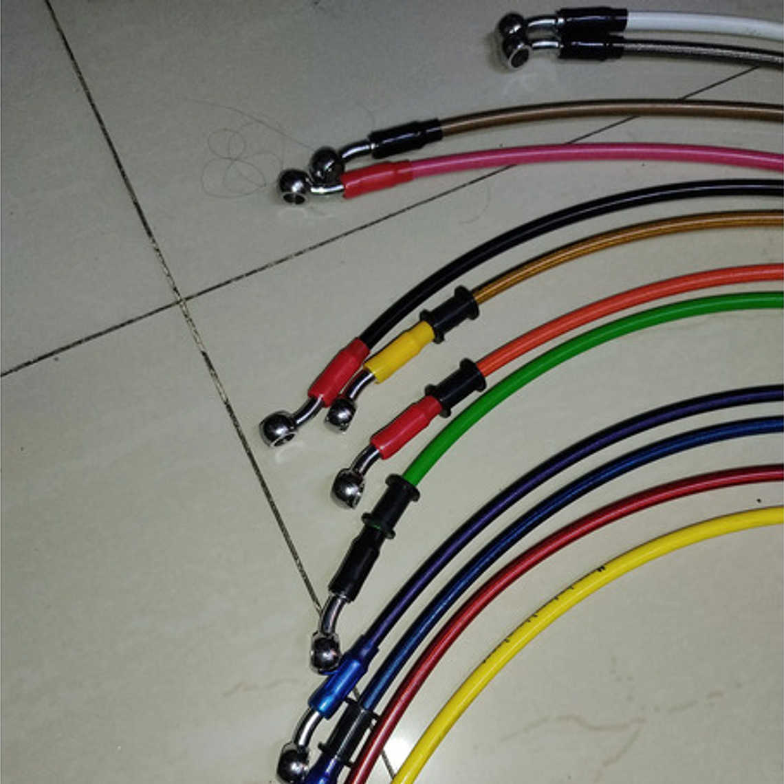 Manguera De Freno Delantero Y Trasero Apache Rtr 200 4