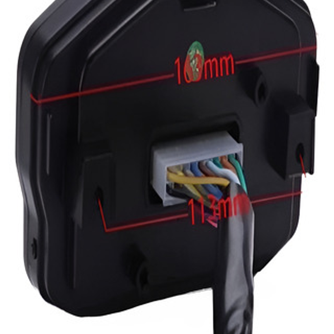 Velocímetro Universal Racing Motocicleta Cristal Liquido 6 M 2