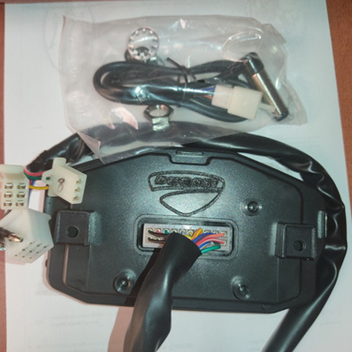 Velocímetro Universal Racing Motocicleta Cristal Liquido 6 M 3