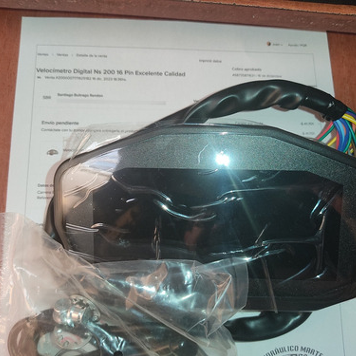 Velocímetro Universal Racing Motocicleta Cristal Liquido 6 M 4