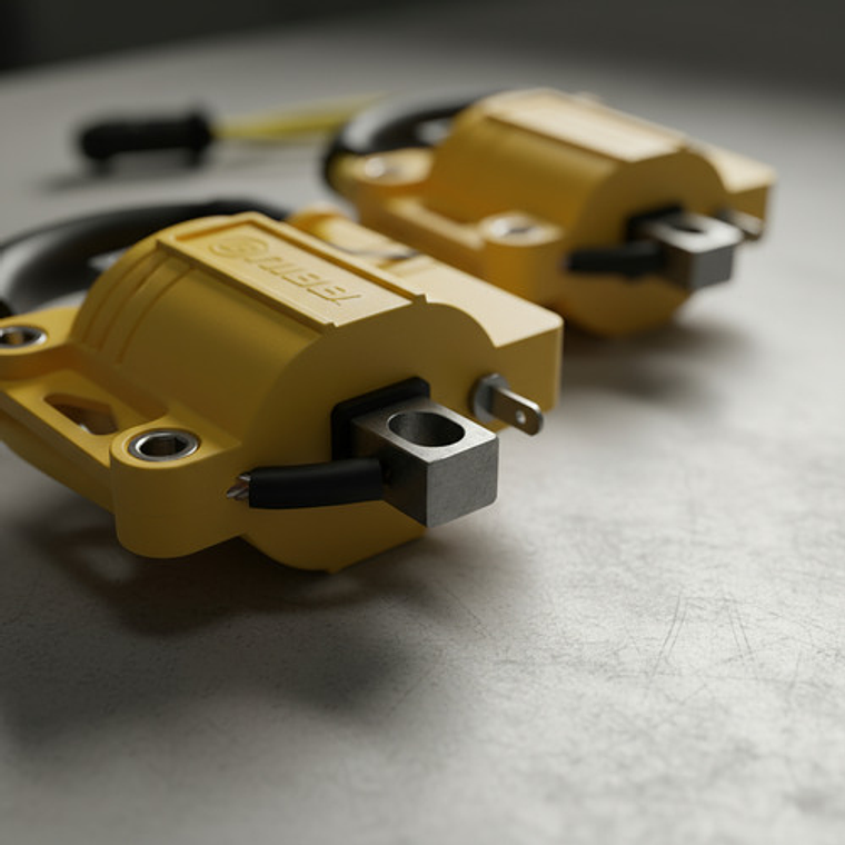 Bobibi Nibbi Amarilla De Alta, Cable Ngk Amarillo,azul, Rojo 9