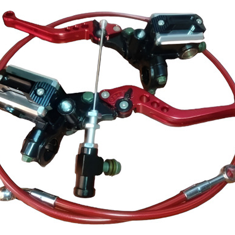 Manigueta Universal Rojo Freno Clutch Ambos Lados 1