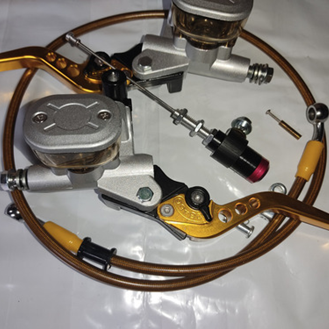 Manigueta Universal Rojo Freno Clutch Ambos Lados 21