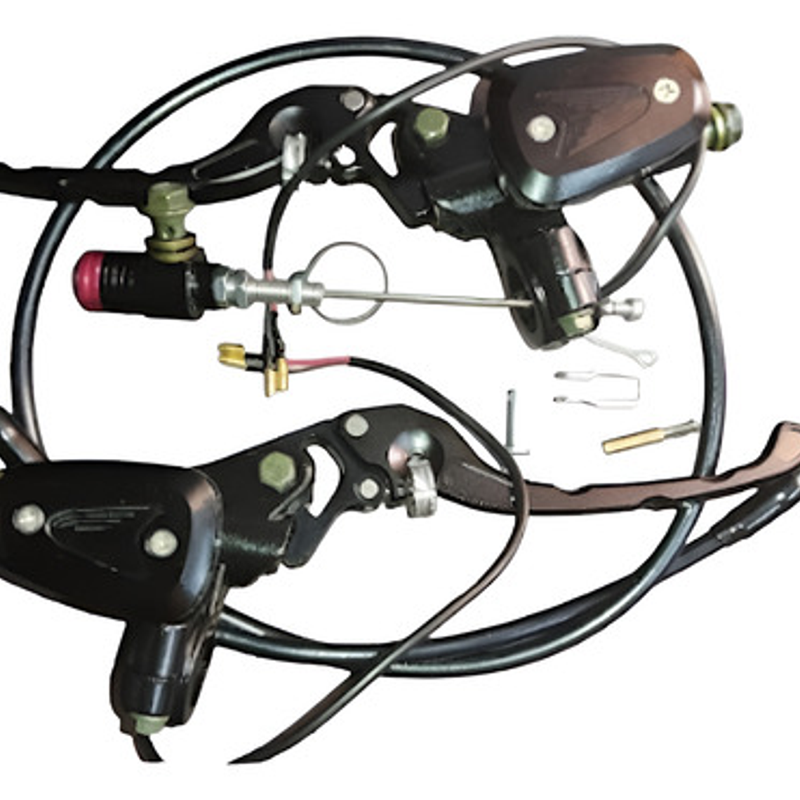 Manigueta Universal Rojo Freno Clutch Ambos Lados 28