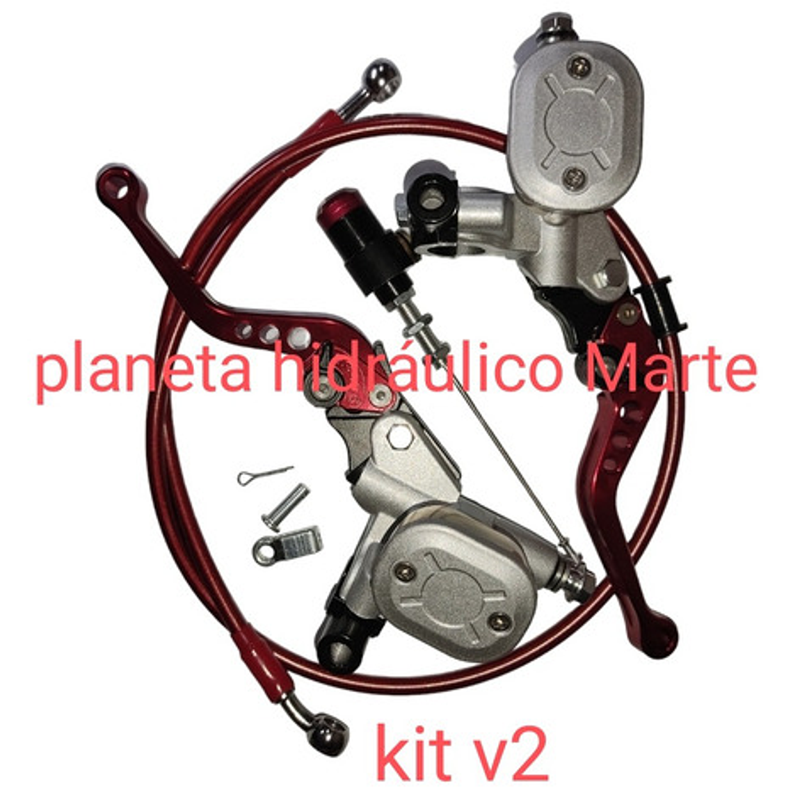 Manigueta Universal Rojo Freno Clutch Ambos Lados 35